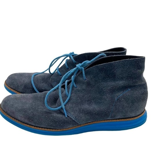 cole hann Lunar Grand suede lace up boots - Picture 1 of 8